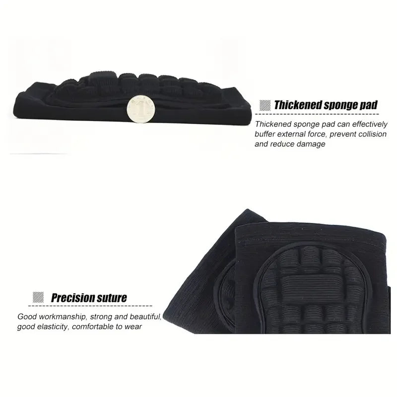 1Pair Protective Sponge Knee Pads for Yoga, Dance, Thickened Honeycomb Square Design for Kneeling For Women Men Sports Kneepad