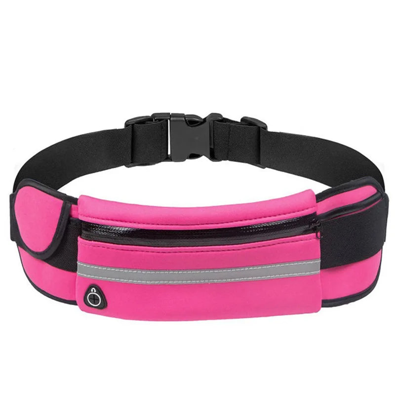 Running Belt Waist Bag with Water Bottle Holder Sports Fanny Pack Women Men Hydration Phone Holder Pouch