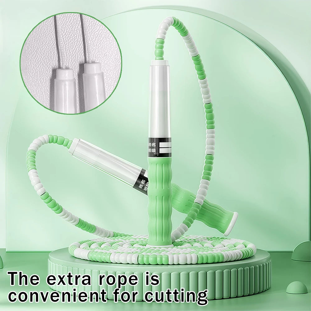 Bamboo Joint Soft Bead Skipping Rope Anti-Skid Segmented Fitness Jump Rope Professional Anti Slip Sports Rope Children