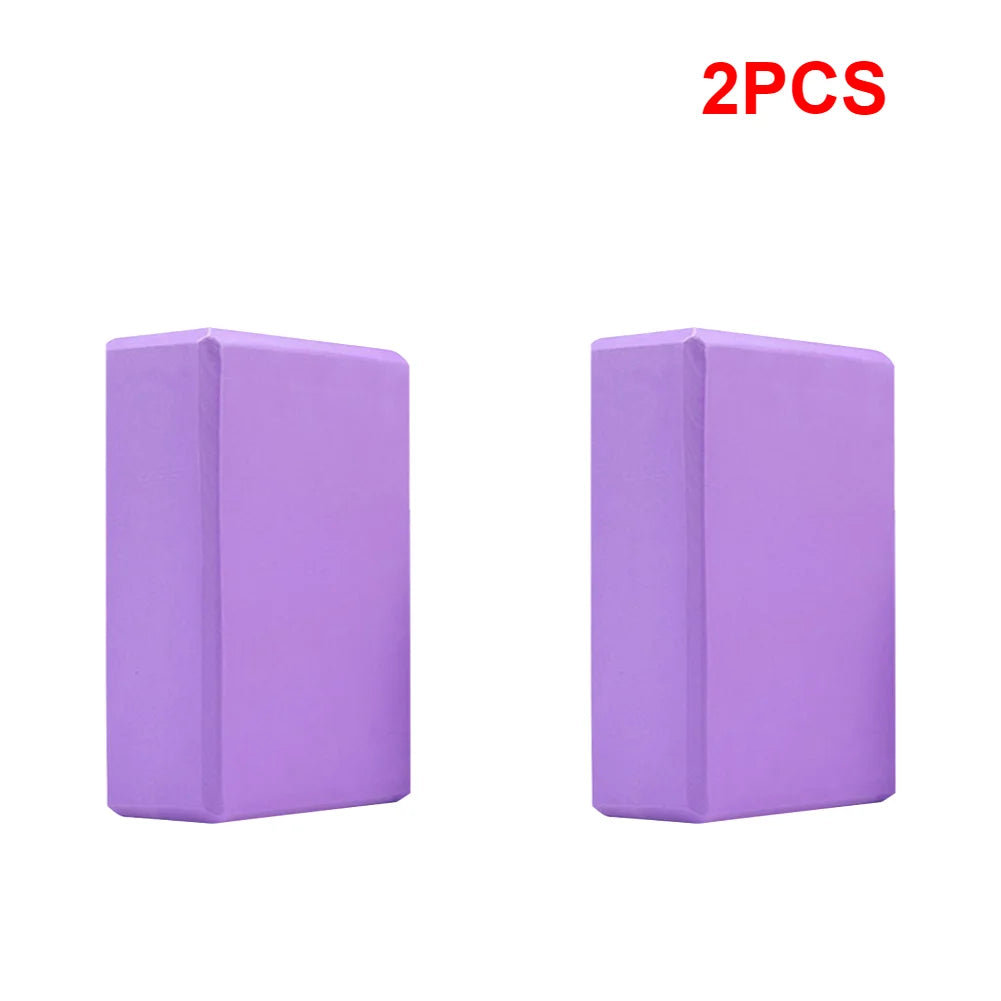 1-5PCS EVA Yoga Block Solid Color Yoga Balance Bricks Moisture-Proof High Density Yoga Blocks Body Shaping Blocks for Meditation