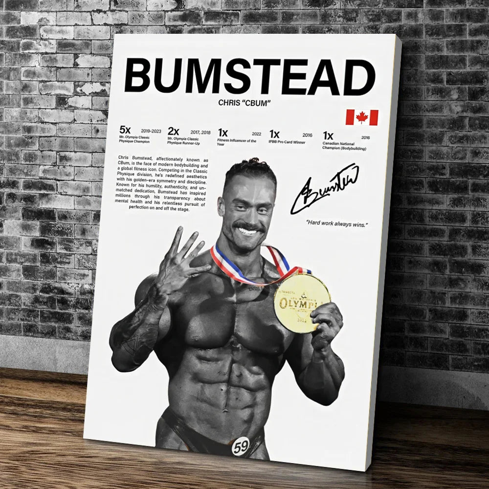 Bodybuilding Athlete Poster And Prints Gym Motivation Wall Art Haney Zane Yates Dauda Cutler Walker Signature Canvas Painting