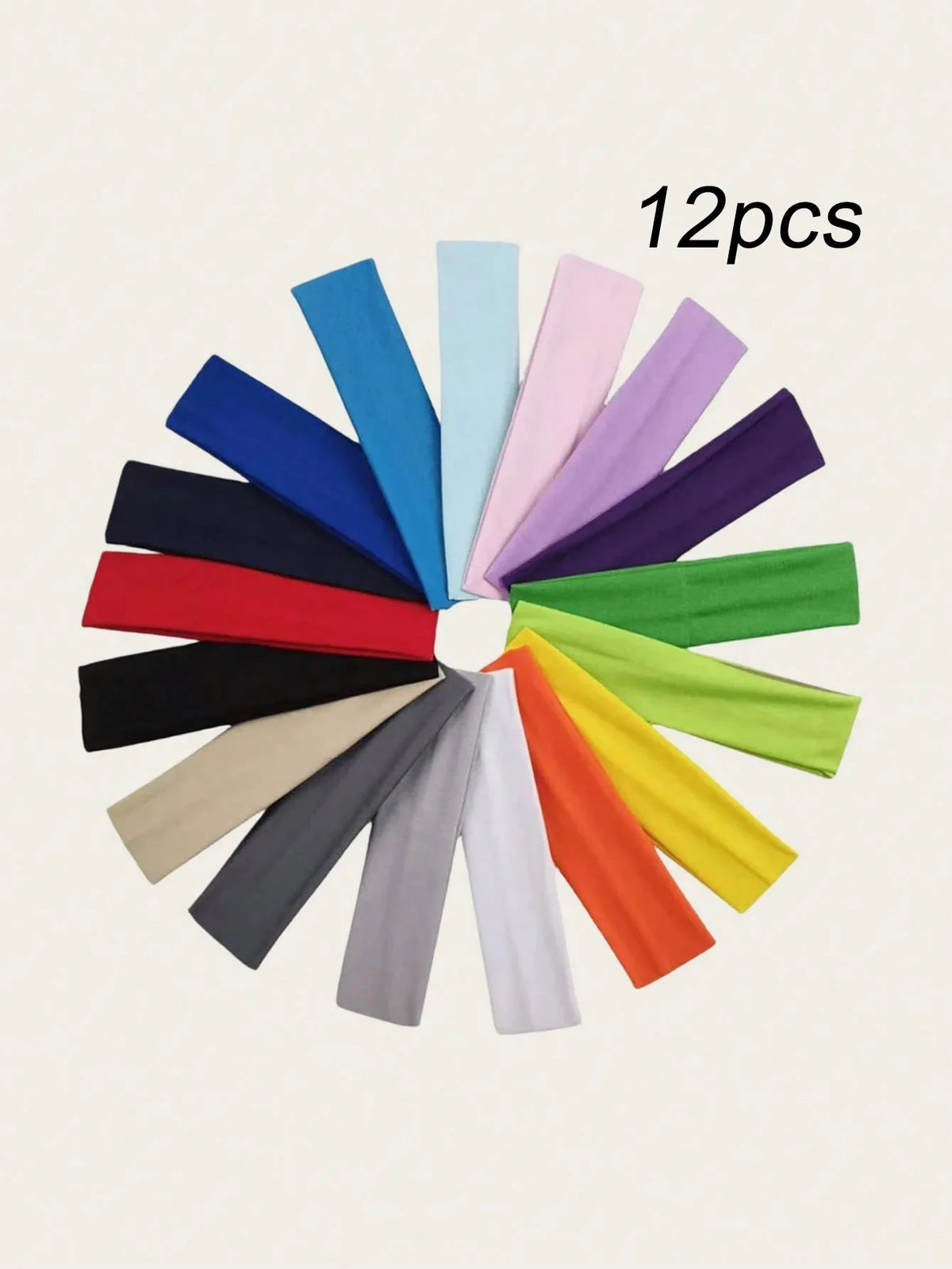 Multicolor Non‑Slip Elastic Headbands, Sweat‑Resistant Sports Hair Bands, Practical Hair Accessories for Women and Girls