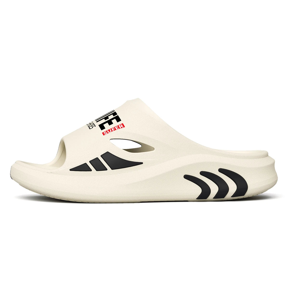 EVA Men Outdoor Slippers Printed Height Increasing Thick Bottom Slippers Sports Non-slip Casual Slippers