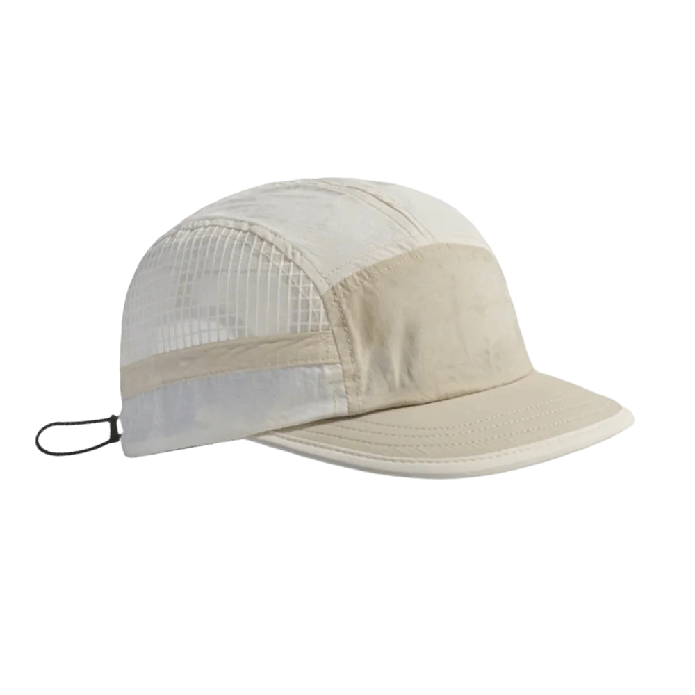 Color-Blocked Quick-drying Baseball Cap Retro 5-panel Soft Brim Breathable Peaked Cap Adjustable Lightweight Mesh Running Caps