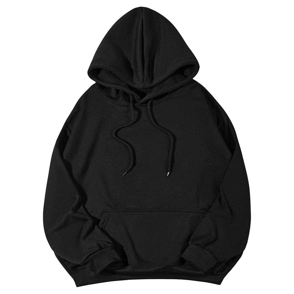 Women's Hoodies Pullover Spring Autumn Casual Hoodie 2026 Sweatshirts Solid Color Hoodies Oversize Black Sweatshirt Women Top