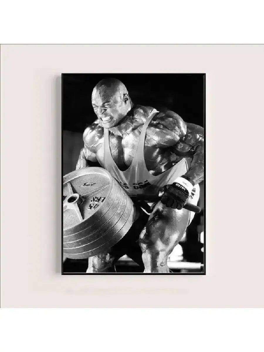 Ronnie Coleman Fitness Gym Sport Star Muscle Man Oil Canvas Painting Poster Prints Wall Art Pictures for Living Room Home Decor