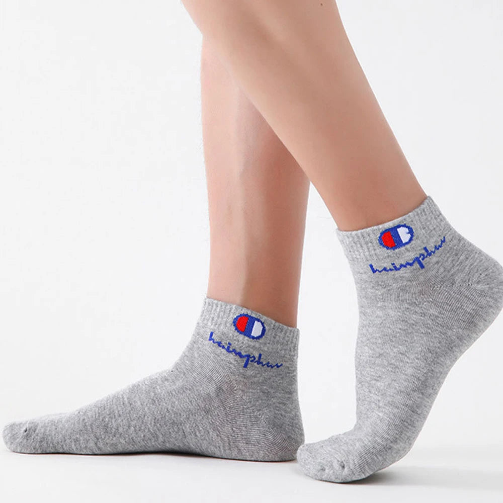 5/10/20 Pairs Men Ankle Socks Cotton Brand Classic Fashion Black White Socks Breathable Mesh Athletic Sports Socks for Summer