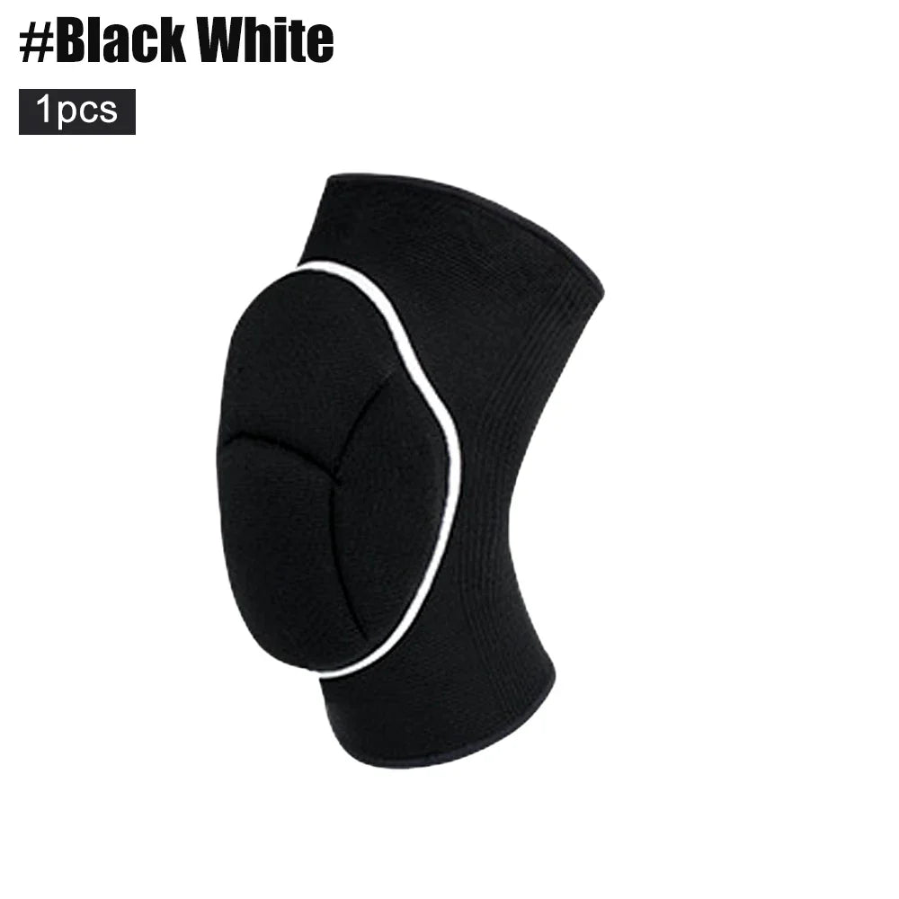 1Pcs Knee Pads Thick Sponge Anti-Slip Collision Avoidance Knee Sleeve Football Jogging Wrestling Basketball Volleyball Women Men