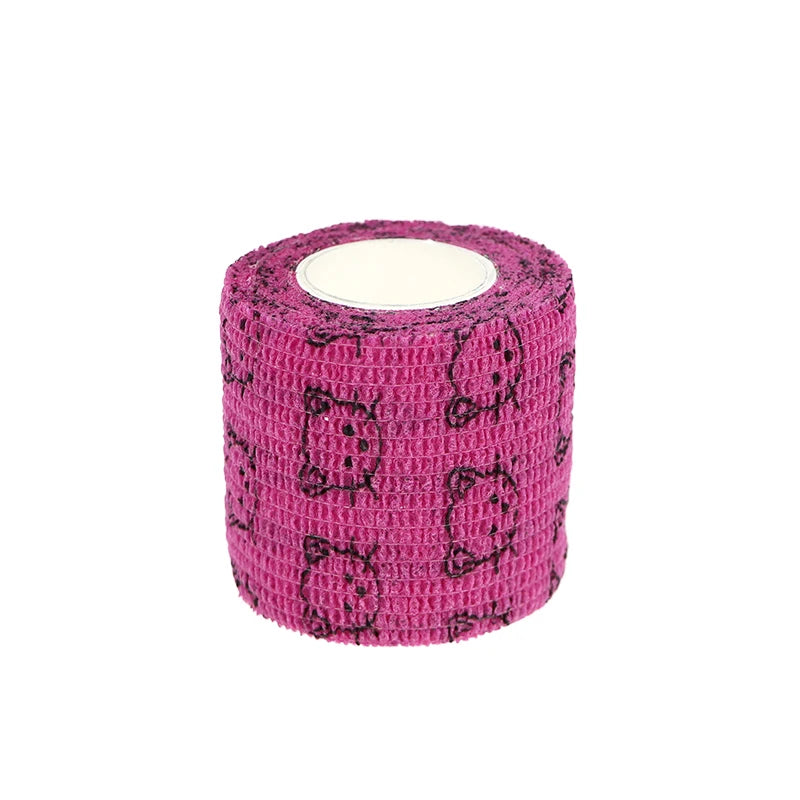 24 Rolls Elastic Bandage Self Adhesive Bandage Wrap Cohesive Tape Vet Wrap for Dog Cat Horse Pet Animals Ankle Sprains
