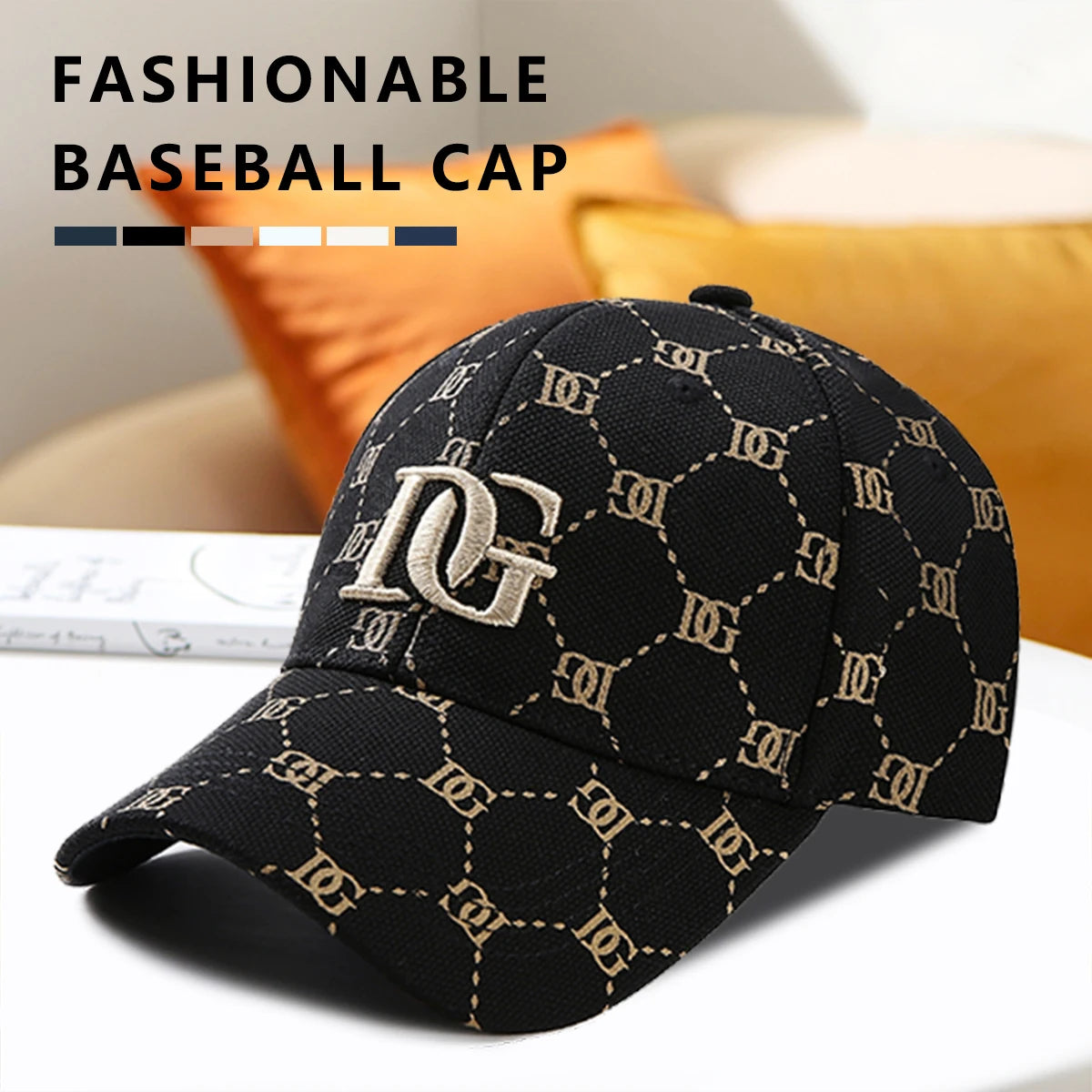 The New Korean Version of the Printed Letter Embroidered Cap, a Trendy All-Match Baseball Cap for Men and Women That Makes the Face Look Smaller
