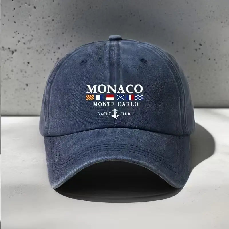 Men's and Women's Vintage Washed Lettered Flag Pattern Golf Baseball Cap - Adjustable Outdoor Style