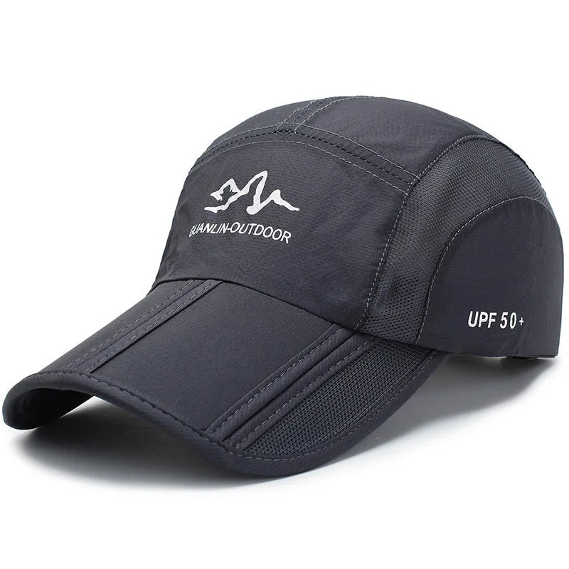 Summer Quick Drying Ultra-Thin Breathable Baseball Cap Men Women Snapback Folding Sport Outdoor Hiking Mountaineering Hat A138