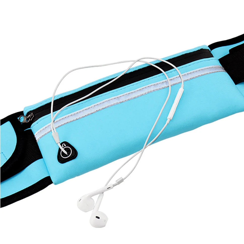 Running Belt Waist Bag Sports Fanny Pack with Water Bottle Holder Women Men Hydration Phone Holder Pouch Banana Bag
