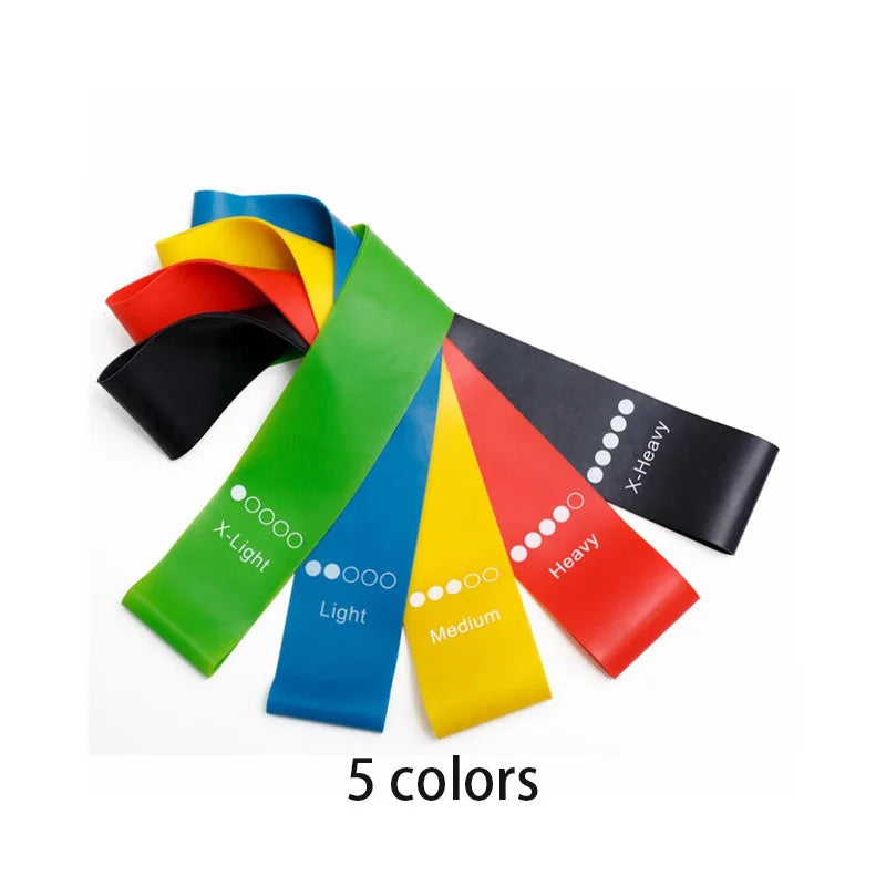 Different Resistance Bands Yoga Band Fitness Exercise Training Hip Tension Band Leg Squat Dance Elastic Loop Stretch Band