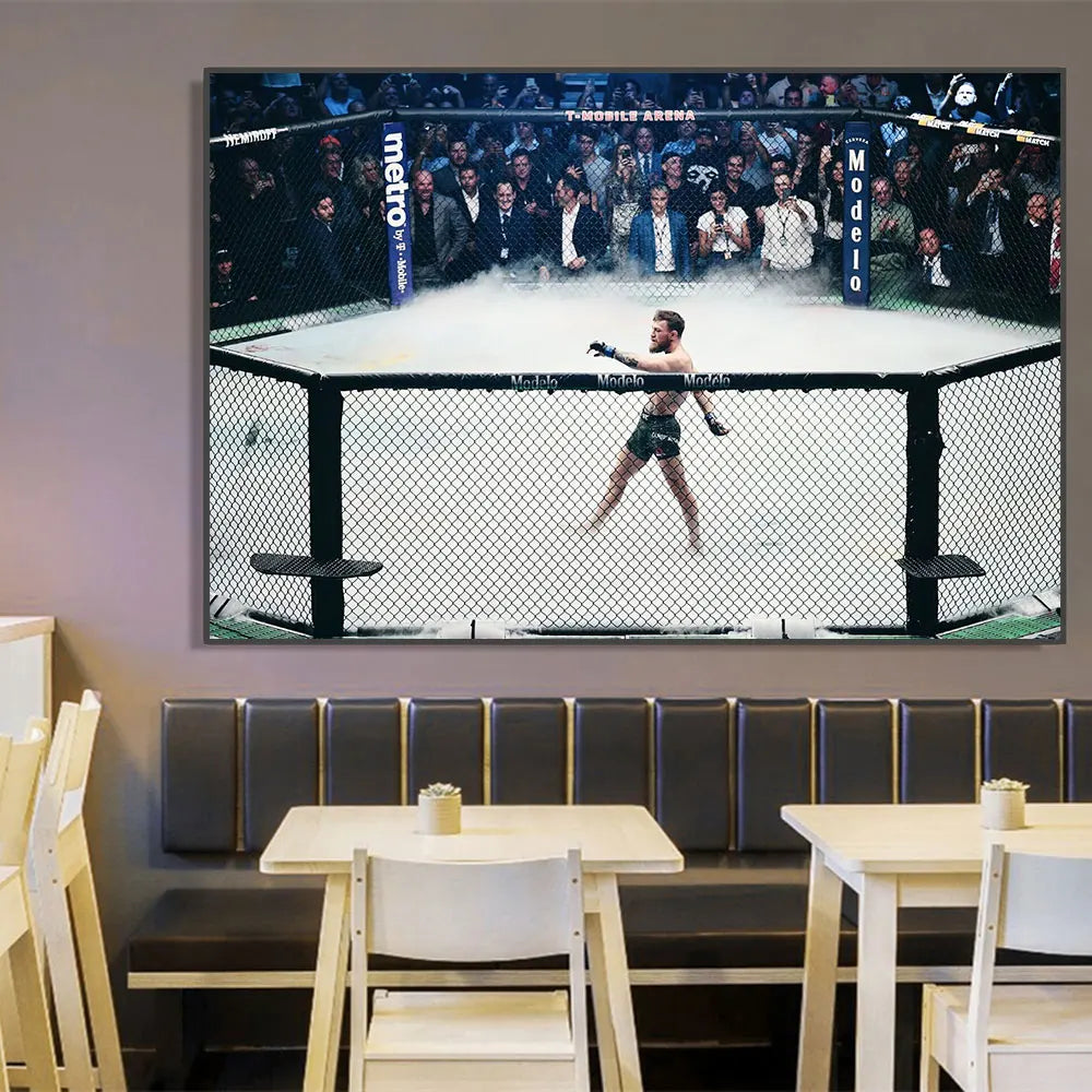Inspirational Boxing Conor McGregor Professional Boxers Poster Canvas Print Painting Wall Decor Wall Art Gym Room Decoration