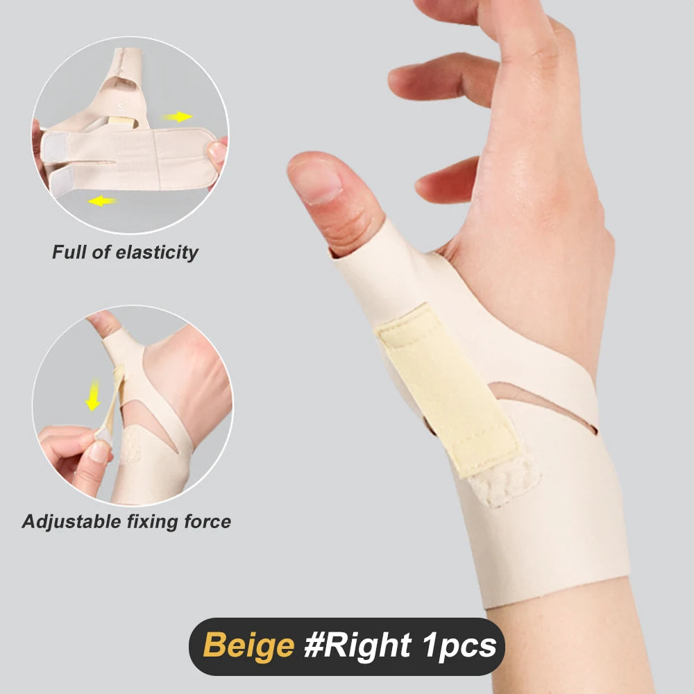 Wrist Thumb Support Brace Soft Elastic Thumb Compression Sleeve Protector Thumb Spica Splint Lightweight Wristband Gym Sports
