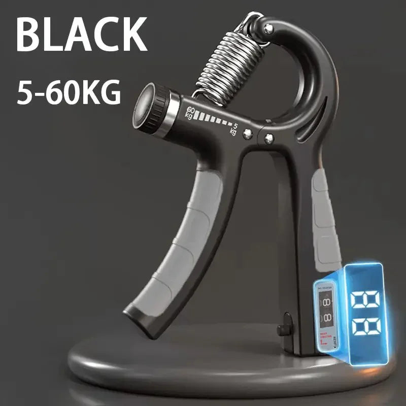 5-60Kg Adjustable Hand Grip Strengthener, Stainless Steel Spring Hand Exerciser For Muscle Building And Injury Recovery