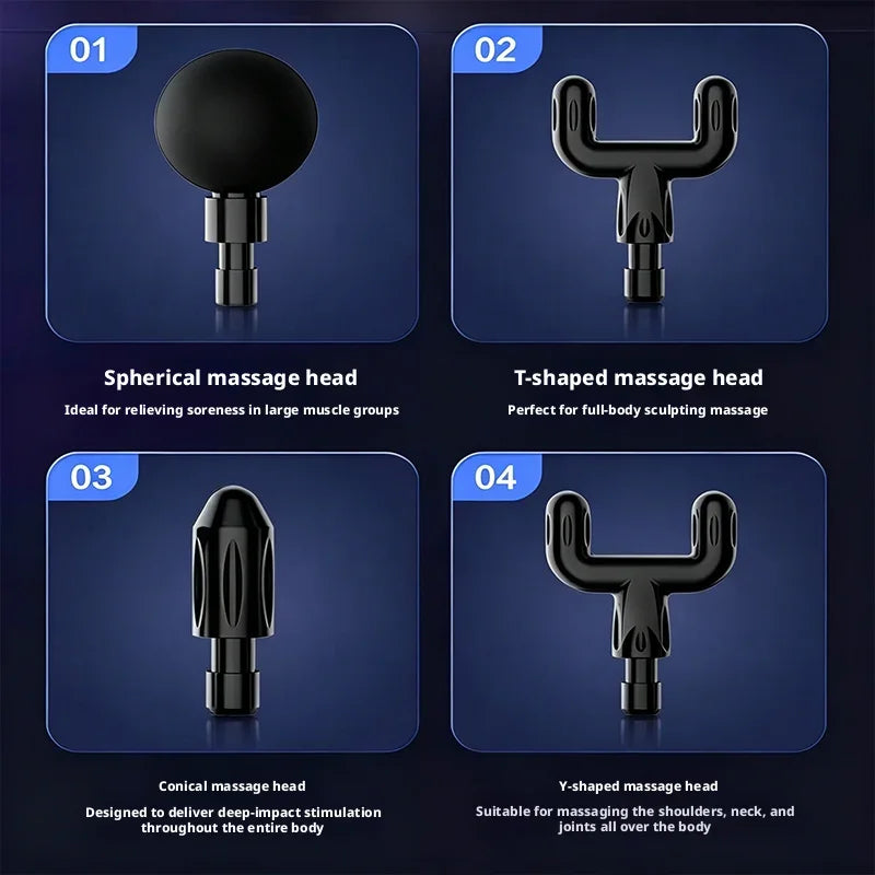 Professional Electric Muscle Massager Fascia Gun Mini Pocket Device Low Noise Neck Massager for Fitness And Muscle Relaxation