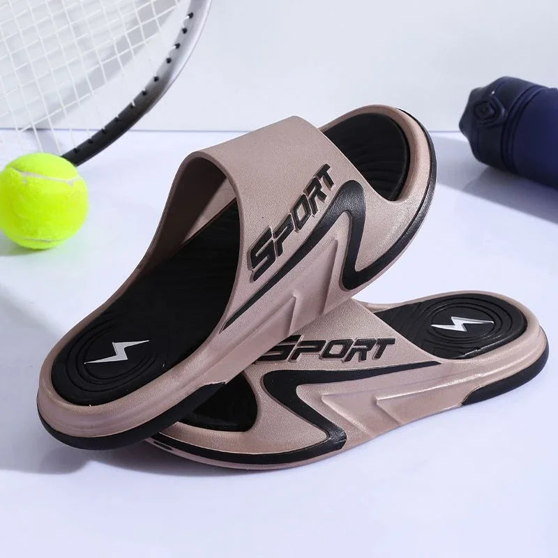 Male Slipper Indoor Slip-resistant House Slides Flat Walk Around Home Men's Shoe Trend 2025 Eva Cheap Shoes Liquidation Adult