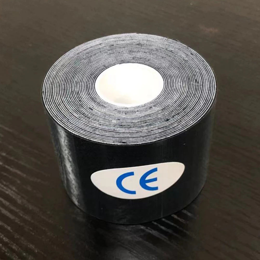 1 Rolls Kinesiology Tape Waterproof Athletic Tape Uncut Kinetic Tape Elastic Muscle Knee Tape for Exercise and Daily Use 3 Size