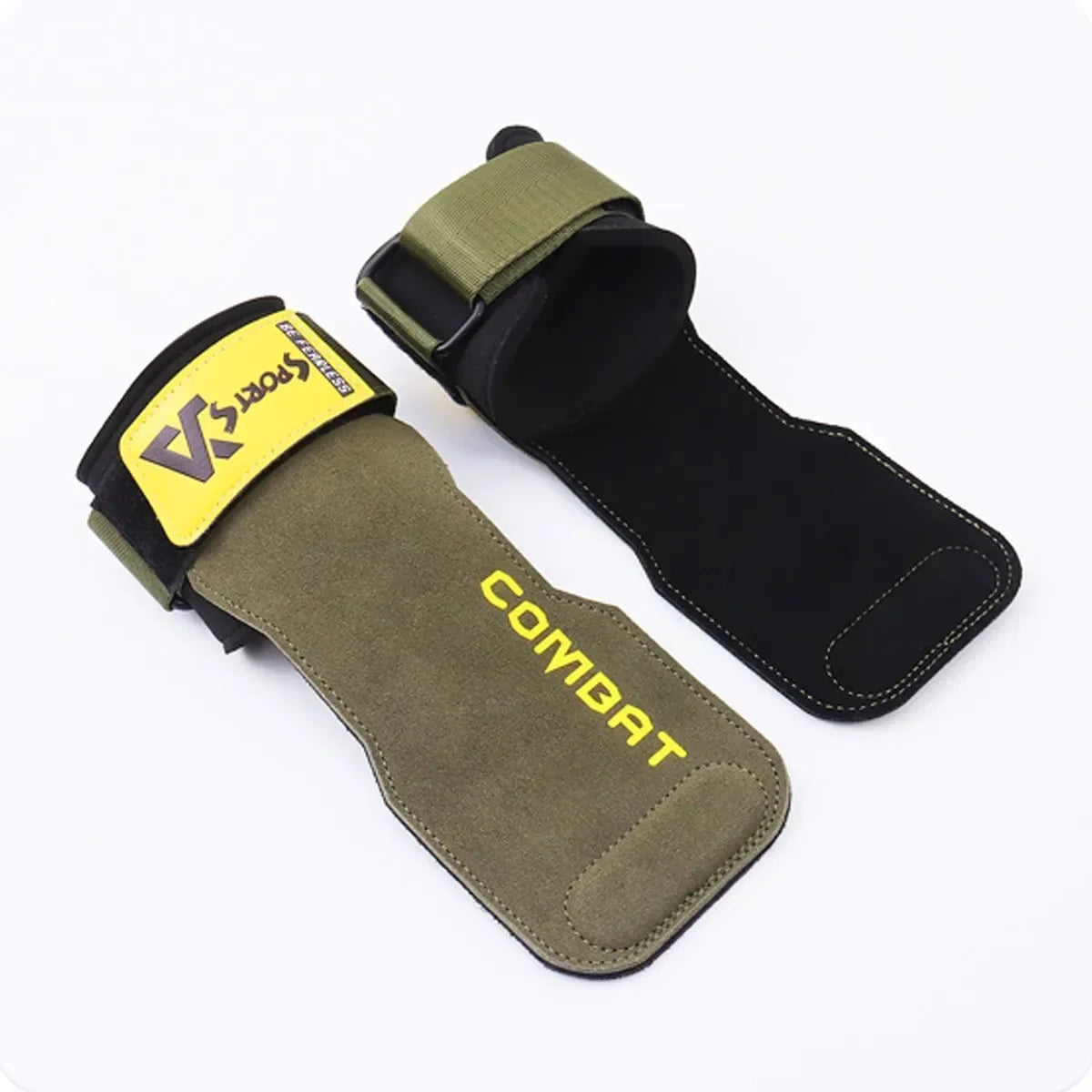 3-layers Cowhide Gym Gloves Grips Anti-Skid Weight Power Belt Lifting Pads Deadlift Belt Workout Professional Palm Protection