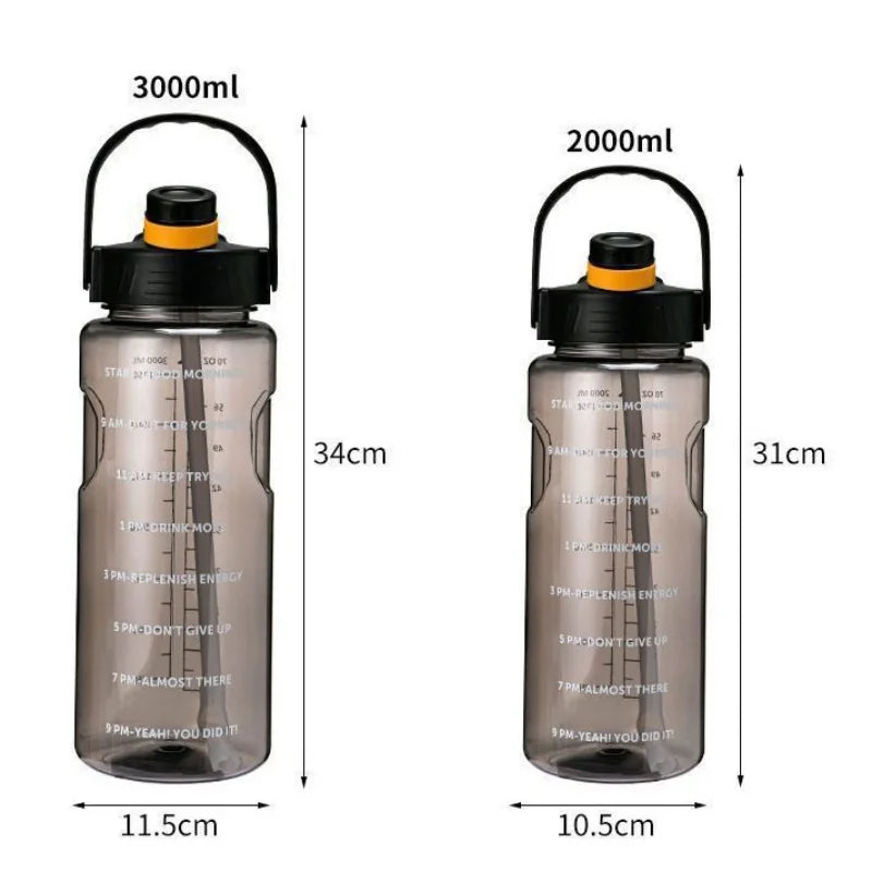 Super-large Capacity Water Cup Student Outdoor Sports and Fitness Shock-resistant and High-temperature Resistant Water Bottle