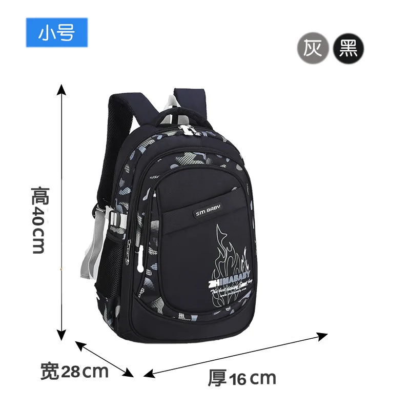 Waterproof Lightweight School Backpack for Kids 6-12 Years Durable Large Capacity Student Bookbag Boys Girls254