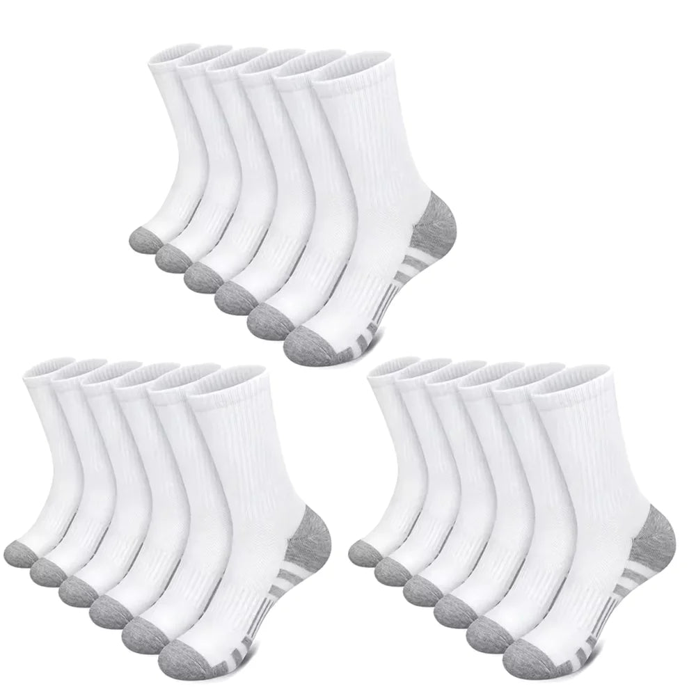 Men's Running Socks 10/30 Pairs Soft Comfortable Summer Sweat Wicking Breathable Basketball Sports Socks for Active Lifestyle
