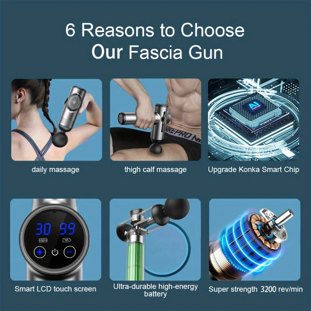 99 Speed Professional Muscle Massage Gun Massager Massager for Neck and Back Massage Instrument Fitness Equipment