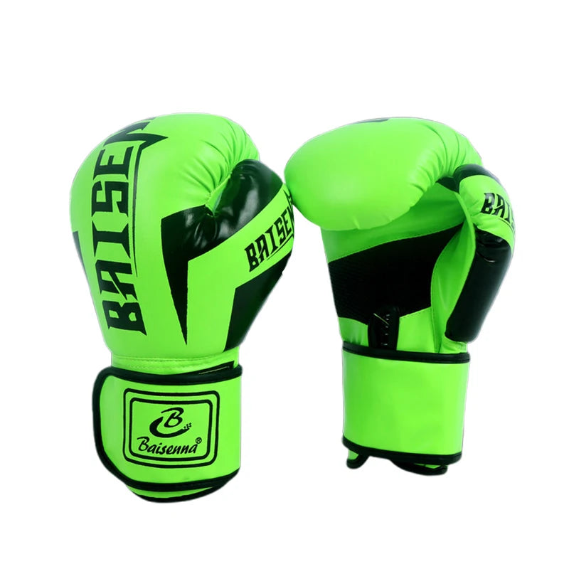 1 Paie Of 6 Oz 10 Oz Boxing Gloves Wear-resistant PU Leather Training Gloves Good Toughness Humanized Design Punching Gloves