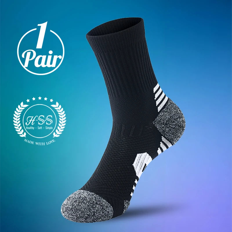 9/5/3/1 Pairs Men's Sport Socks Breathable Outdoor Running Basketball Socks Cotton Training Short Tube Socks For Men