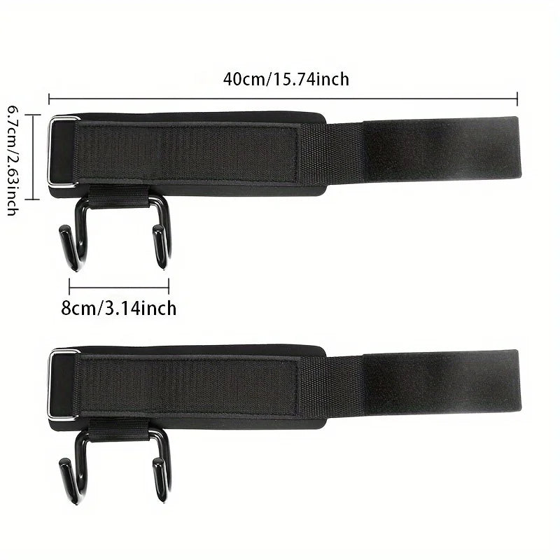 1PC Grip Aid Hook for Pull-Up Bar Assisted Pull-ups Weight Lifting Aid Hook for Deadlifts Dumbbell Assisted Strength Training