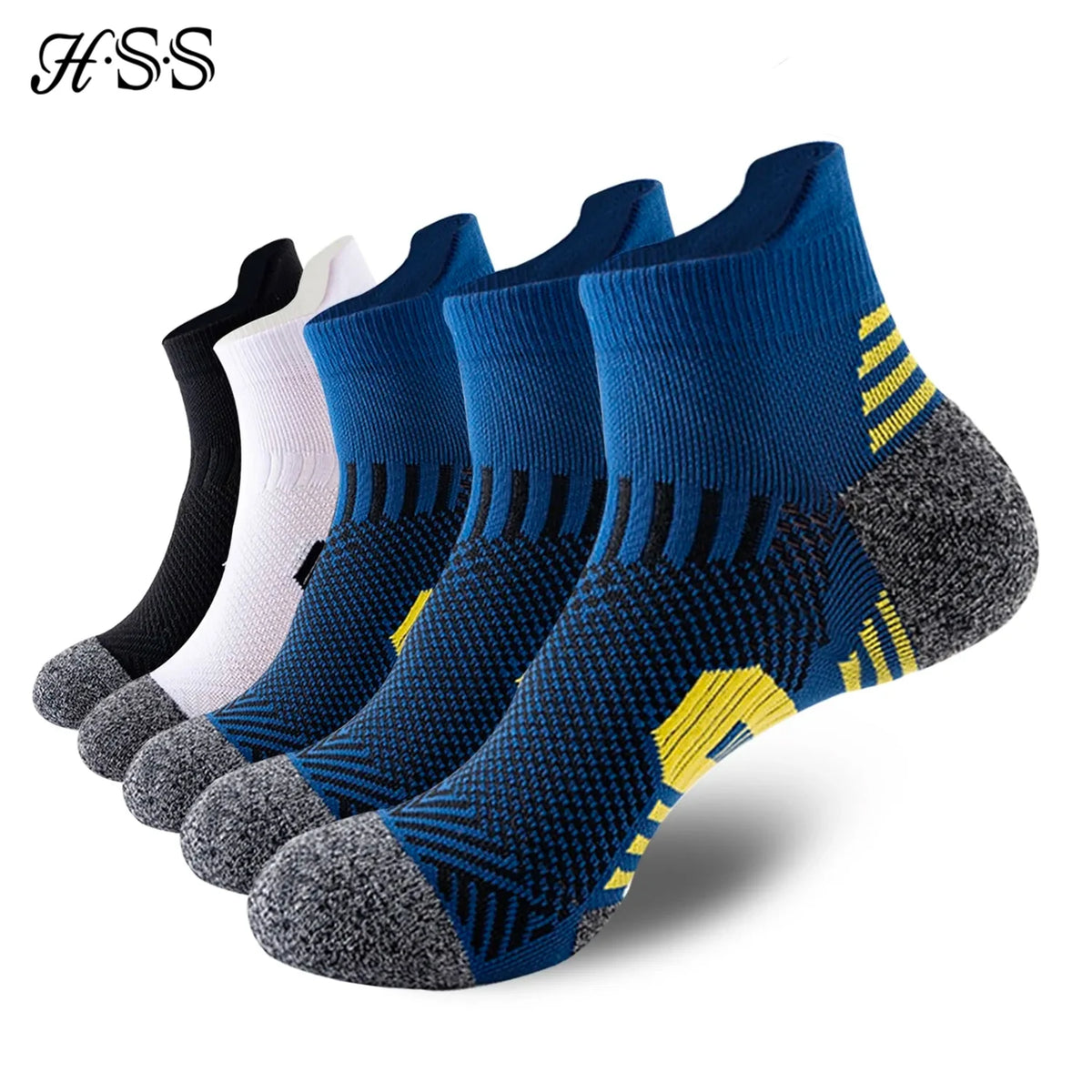 9/5/3/1 Pairs Men's Sport Socks Breathable Outdoor Running Basketball Socks Cotton Training Short Tube Socks For Men