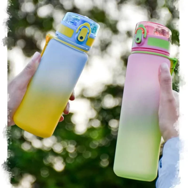 500/650ml Sports Water Bottle High Capacity Plastic Fitness Portable Durable Camping Hiking Workouts Outdoor Sports Cups