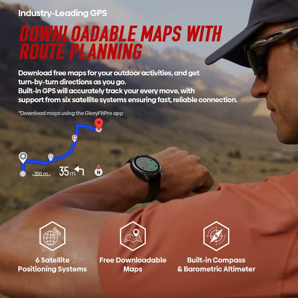 2026 New Flagship Zeblaze Stratos 4 PRO Rugged GPS Smartwatch AMOLED Free Download Maps Two-color Flashlight Music Storage Watch