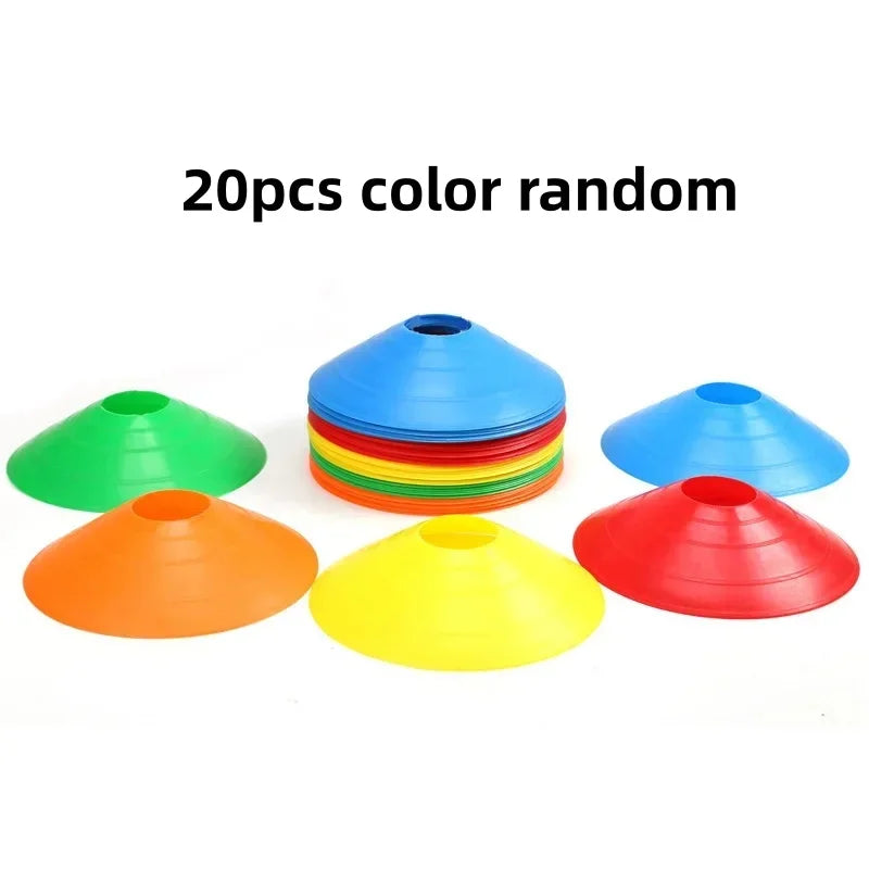 10/20Pcs Soccer Disc Cone Set Football Agility Training Saucer Cones Marker Discs Multi Sport Training Space Cones Accessories