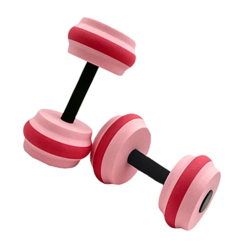 Q39E 2Pcs Water Foam Dumbbell Light Weight Aquatic Exercise Dumbells for Adults