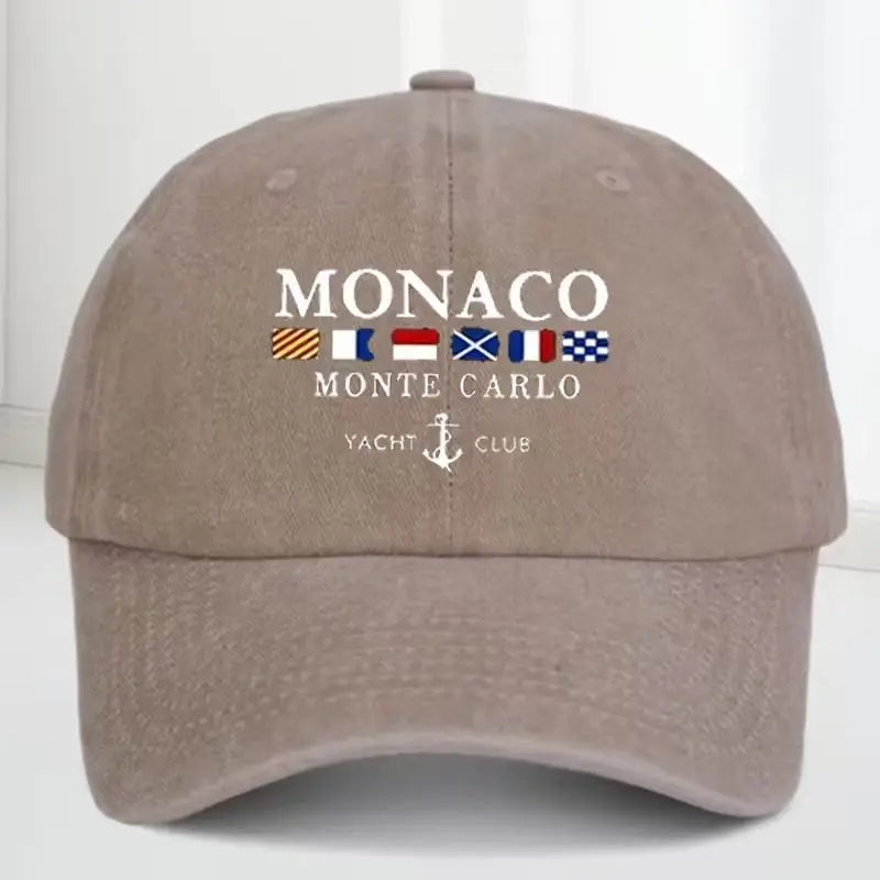 Men's and Women's Vintage Washed Lettered Flag Pattern Golf Baseball Cap - Adjustable Outdoor Style