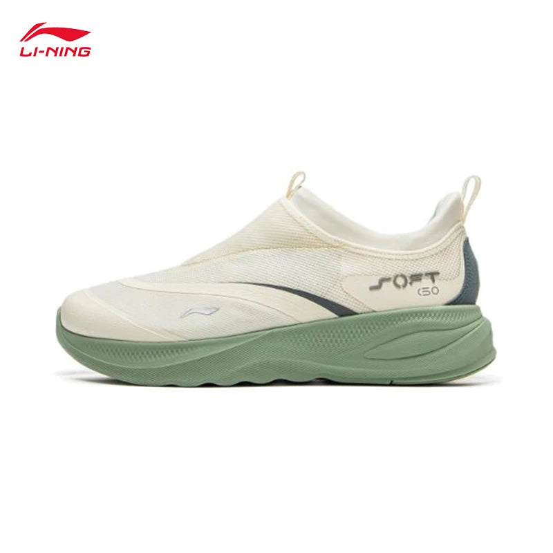 LI-NING SOFT GO 2 Men's Walking Shoes Slip-on Soft Thick Heel Comfortable Wearable Sports Casual Shoes AGLV005