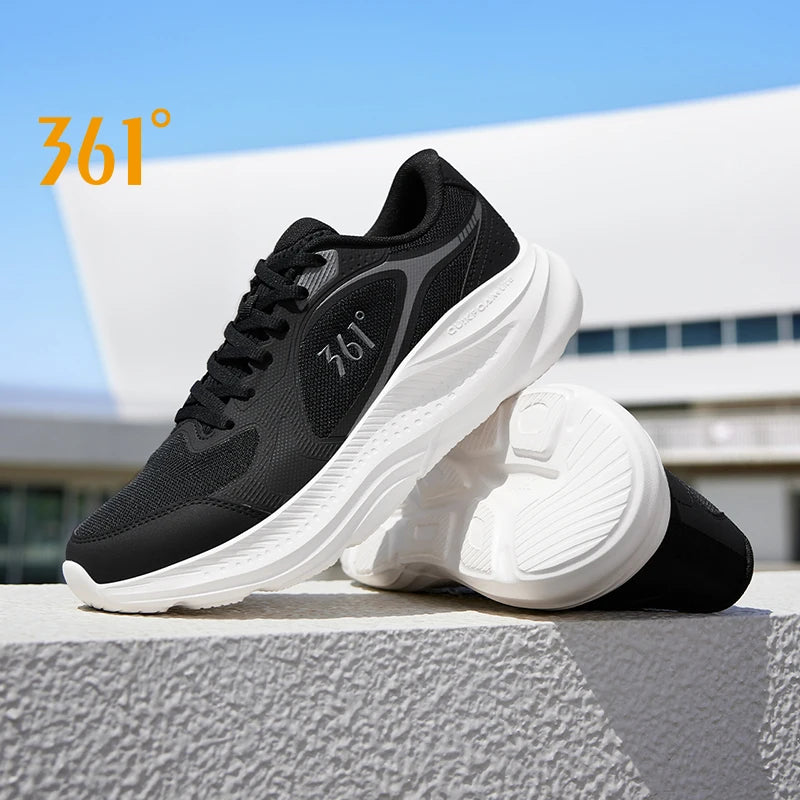 361 Degrees Men Running Shoes Soft Mesh Thick-soled Trendy Cushioning Durable Breathable Jogging Stable Male Sneaker 672532237
