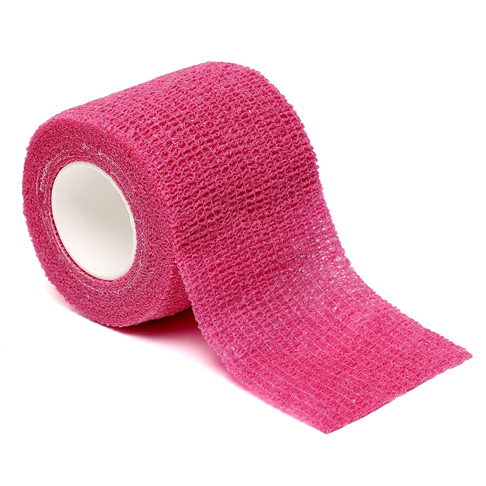 18 Colors of 4.8-Meter Elastic Sports Self-Adhesive Bandages, Protecting Fingers, Ankles, Palms, and Shoulders, Knee Protection