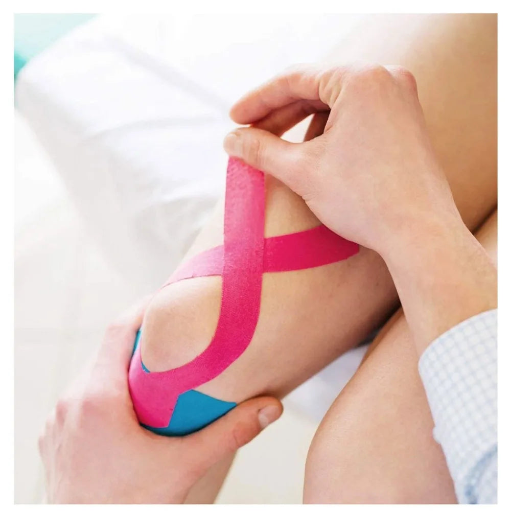 Sports Kinesio Tape Muscle Kinesiology Elastic Knee Pain Relief Strain Patch Athletic Recovery Stickers Fitness Bandages
