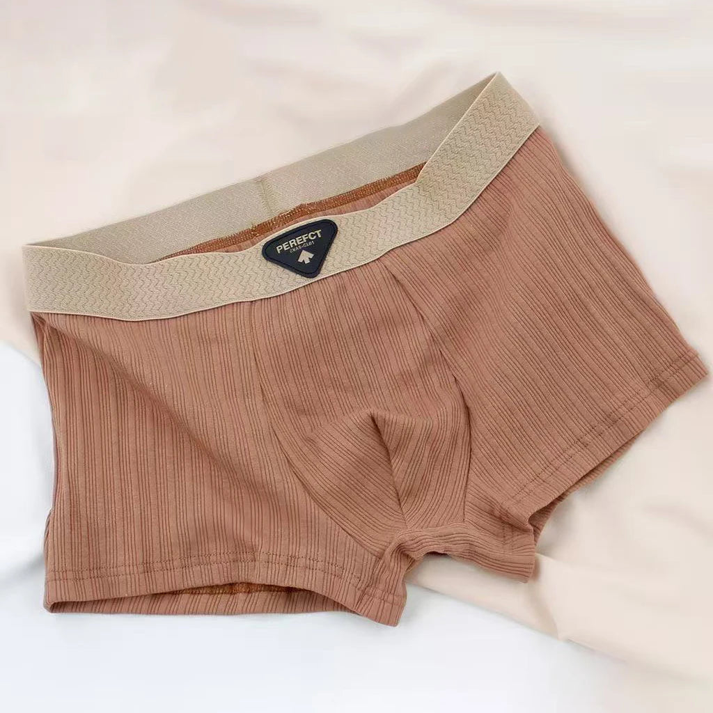 1/4pcs Pack Men Panties Cotton Underwear High Stretch Boxer Shorts Fashionable Sexy Men Underpant Plus Size L-4XL Breathable Men