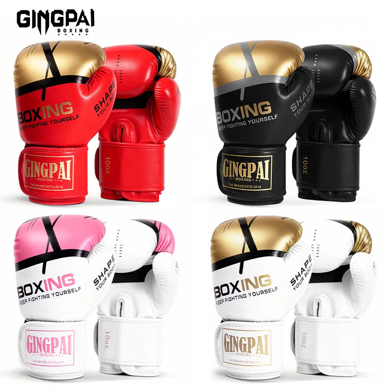 Professional Boxing Gloves Sanda Combat Kids Adult Men Women Boxing Gloves Muay Thai Training Punching Bags Thickened Breathable