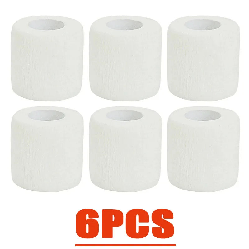 3/15/30Pcs 5cm White First Aid Self Adhesive Cohesive Elasticity Bandages Sports Tape for Wrist Ankle Sprains and Swelling