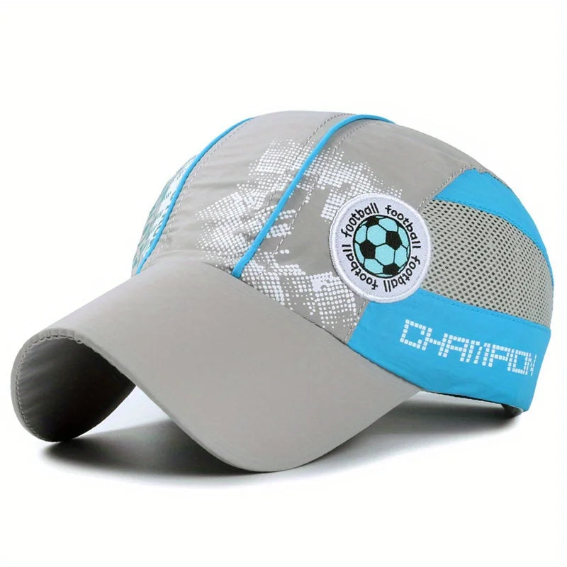 Summer Quick Dry Mesh Baseball Cap for Children Boys Girls Breathable Sport Dad Hat Snapback Comfortable Lightweight Cap