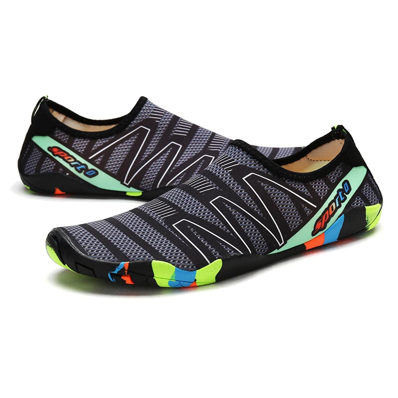 New Unisex Lager Size Unisex Outdoor Aqua Shoes Couples Vacation Beach Barefoot Swimming Shoes Indoor Fitness Gym Shoes35-46#
