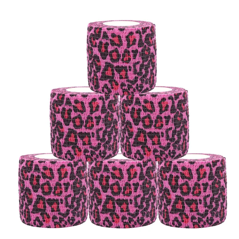 12 Pcs 4.8m Elastic Self-Adhesive Bandage, Sports Wrap Tape for Knee Ankle Shoulder Finger Support