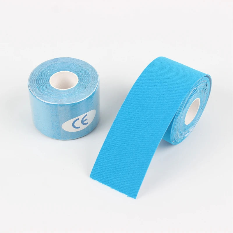 2.5-10cm Sports Kinesio Tape Muscle Kinesiology Elastic Knee Pain Relief Strain Patch Athletic Recovery Stickers Fitness Bandage