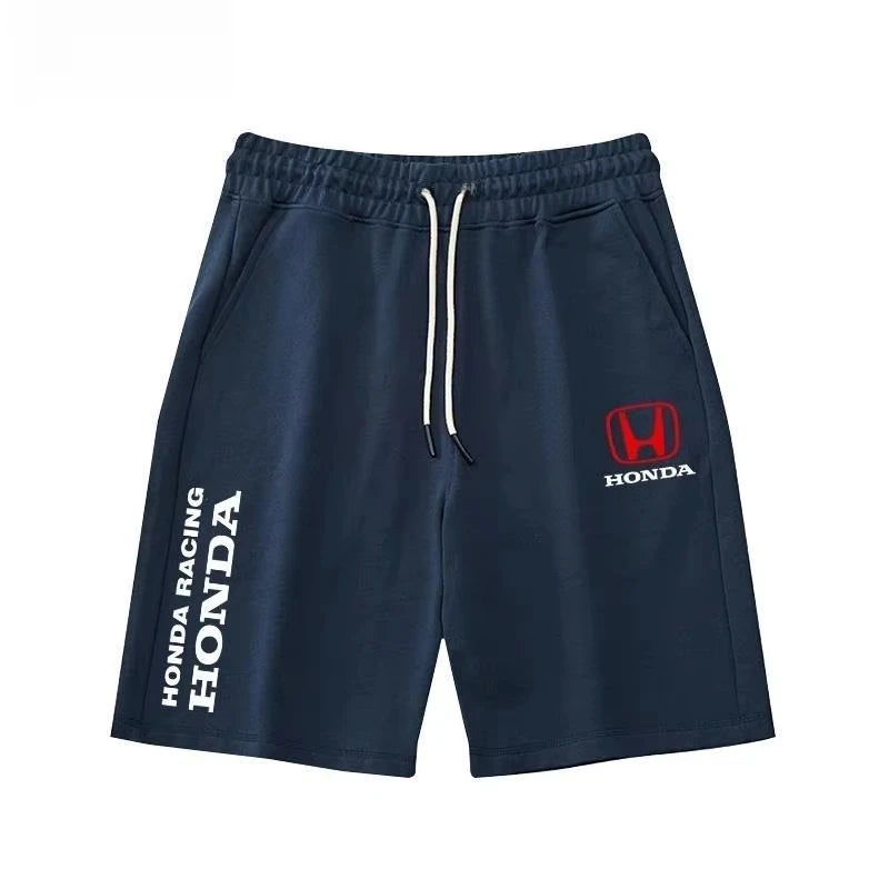 2025 Summer New Cycling Sweatpants Trendy Sweatpants Honda Men's and Women's Shorts Motorcycle Enthusiasts Five-point Shorts HRC